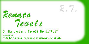 renato teveli business card